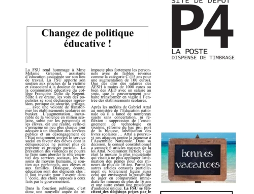 Bulletin Juillet 2025