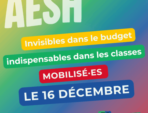 AESH, 16 décembre toutes et tous mobilisé.es !