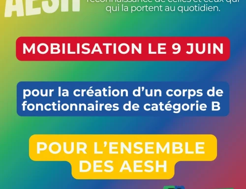 AESH, un vrai métier mobilisation le 9 juin !